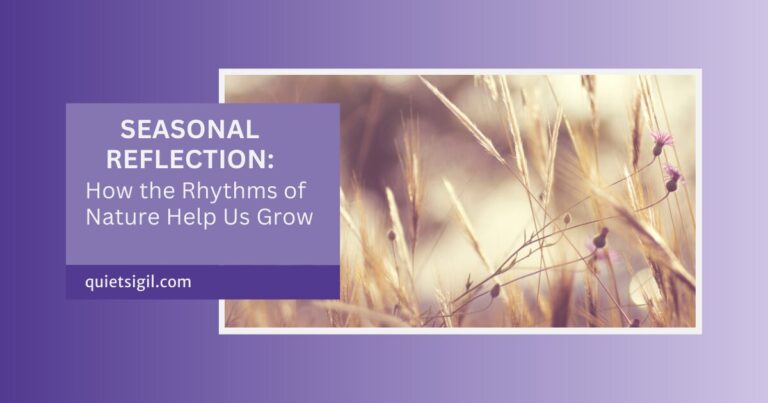 Seasonal Reflection: How the Rhythms of Nature Help Us Grow