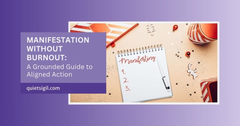 Manifestation Without Burnout: A Grounded Guide to Aligned Action